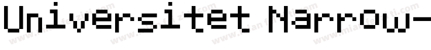 Universitet Narrow字体转换